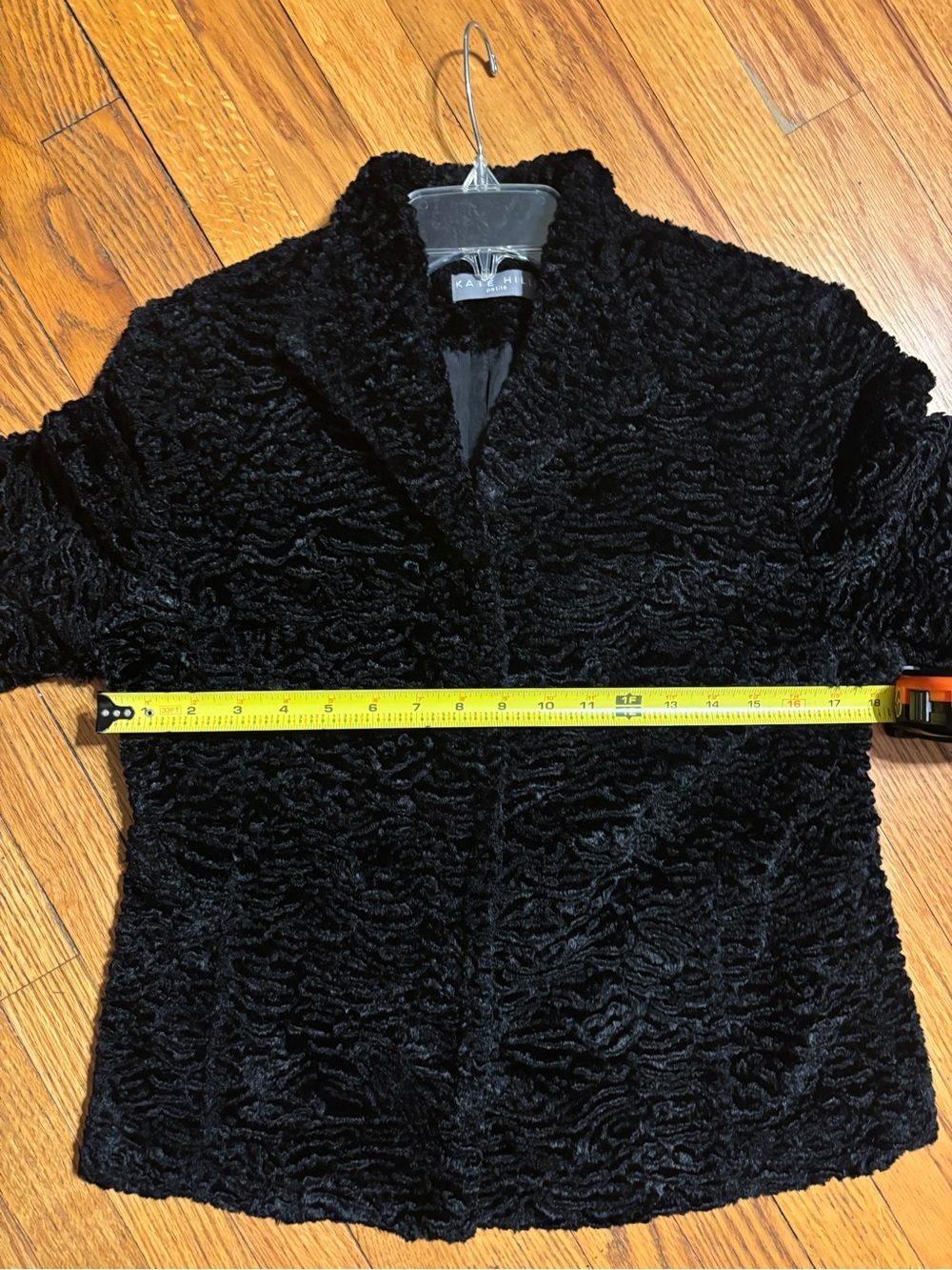 Kate Hill Black Faux-Fur Petite Jacket - Picture 11 of 13